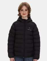 Girl’s Heated FELLEX Hooded Jacket - Black