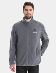Zipper up Heated Fleece Jacket for Men 7.4V
