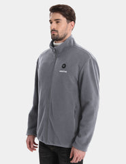 Zipper up Heated Fleece Jacket for Men 7.4V