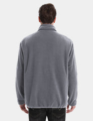 Zipper up Heated Fleece Jacket for Men 7.4V