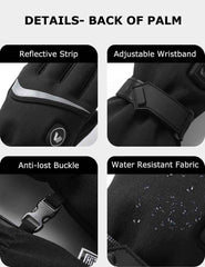 Unisex Waterproof Heated Gloves 7.4V, G02