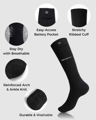[Upgrade] Unisex Heated Socks 7.4V (with Half-Foot Coverage), S11
