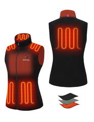 Women's Heated Fleece Vest 7.4V, Pockets