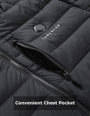 [Final Sale] Men's Heated Down Coat with Heating Pockets, 7.4V [S,XL,2XL,3XL]