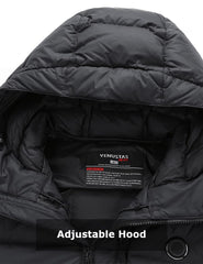 [Final Sale] Men's Heated Down Coat with Heating Pockets, 7.4V [S,XL,2XL,3XL]