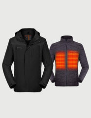 [Final Sale For CA]  Men's 3-in-1 Heated Jacket 5V [2XL]