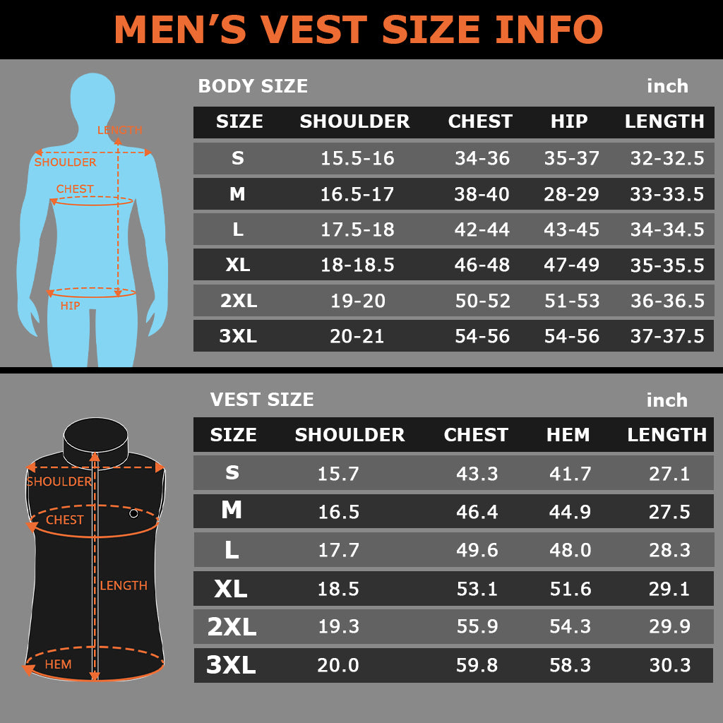 Venustas [2022 New] Men's Heated Canvas Vest 7.4V